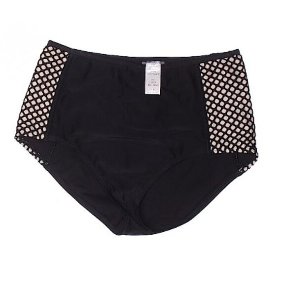 Black Mesh Bikini Bottoms - Picture 1 of 2